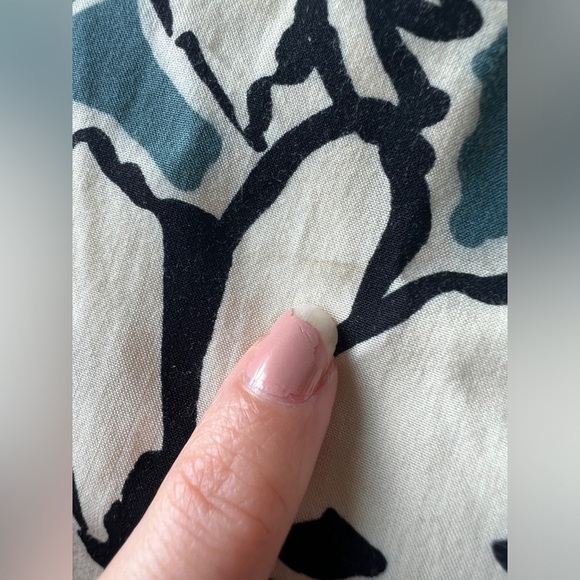 Banana Republic Womens Blue White Floral Summer Cute V-Neck Tank Top XXS Petite - Picture 2 of 10